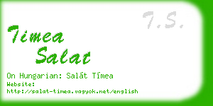 timea salat business card