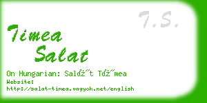 timea salat business card